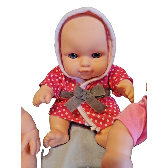 Anatomically Correct  Lot Of 3 Chubby Baby Girls 9" Nice Eyes Doll TR-16 945 - Picture 6 of 16